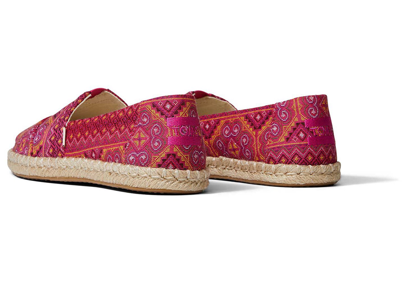 Toms Espadryle Damskie Różowe - Alpargata Rope - 84ZUBFHRV